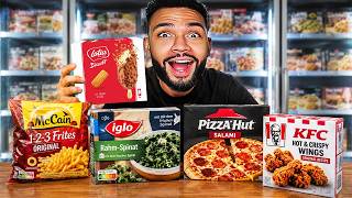1 TAG NUR TIEFKÜHL PRODUKTE ESSEN 🥶