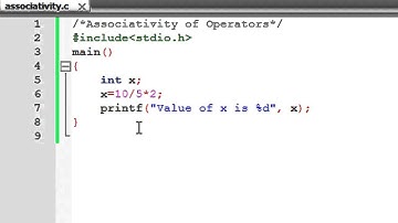 C Programming Tutorial - 13: Associativity of Operators