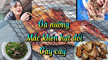 gà nướng mắc khén hạt dổi, canh đắng lá đu đủ.vv. món ngon cuối tuần