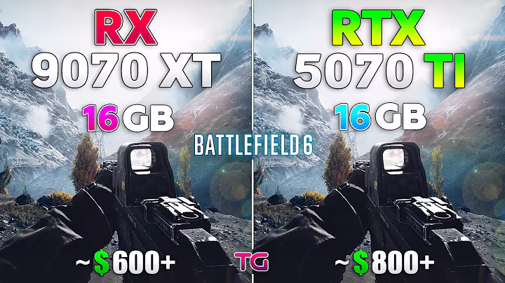 Battlefield 6 : RTX 5070 Ti vs RX 9070 XT | 1080p | 1440p | 4K |