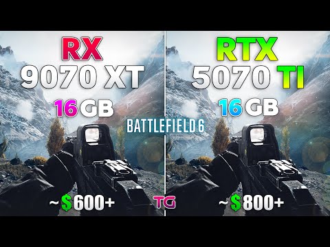 Battlefield 6 : RTX 5070 Ti vs RX 9070 XT | 1080p | 1440p | 4K |