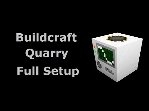 Buildcraft Quarry Full Setup (Tekkit/Feed The Beast) - Minecraft In Minutes