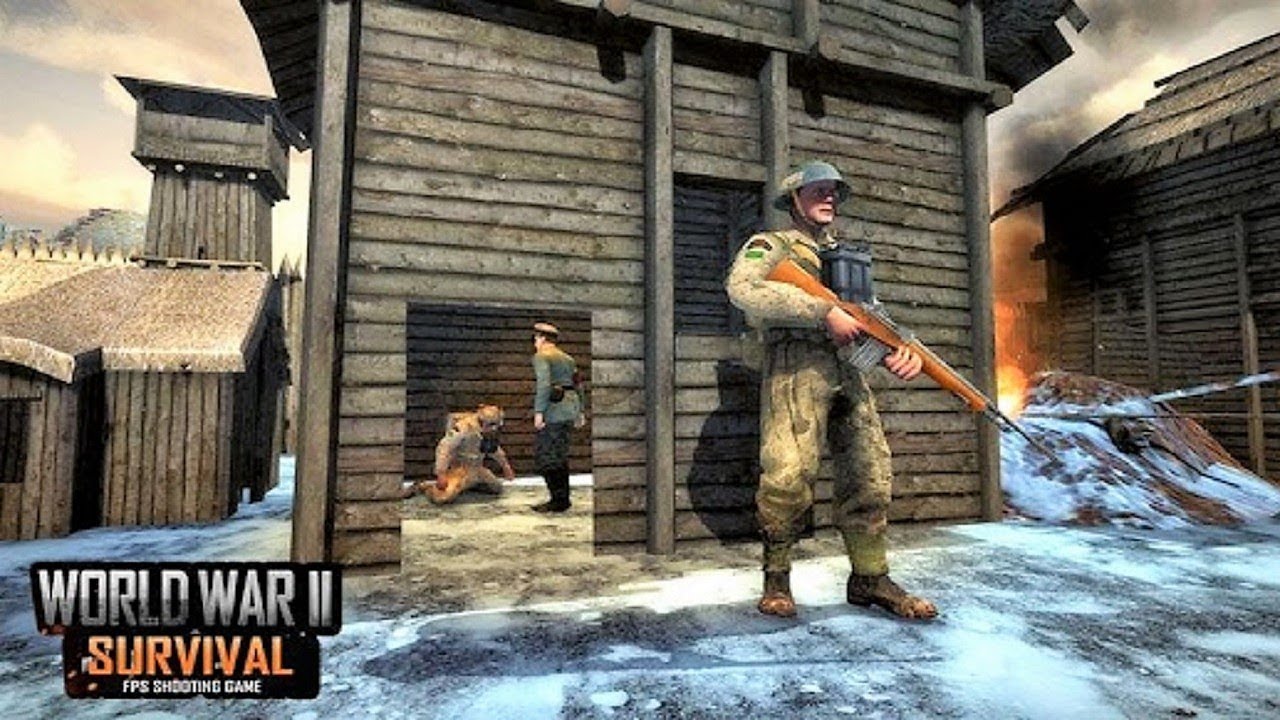 World War II Survival FPS Shooting Game Android Gameplay