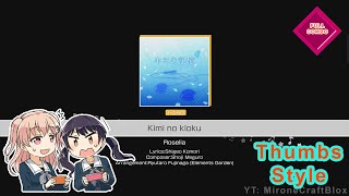 [Bandori - Roselia ] Kimi no Kioku - Hard (Lyrics + Thumbs Style Gameplay)