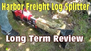 Central Machinery 10 Ton Log Splitter Review (Long Term) Harbor Frieght
