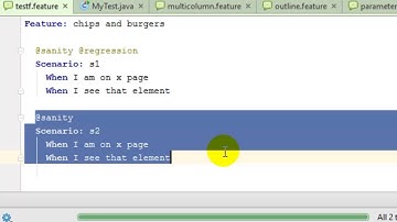 OR operator in Cucumber tags
