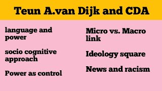 Language and Power in discourse by Teun A. Van dijk|| discourse studies