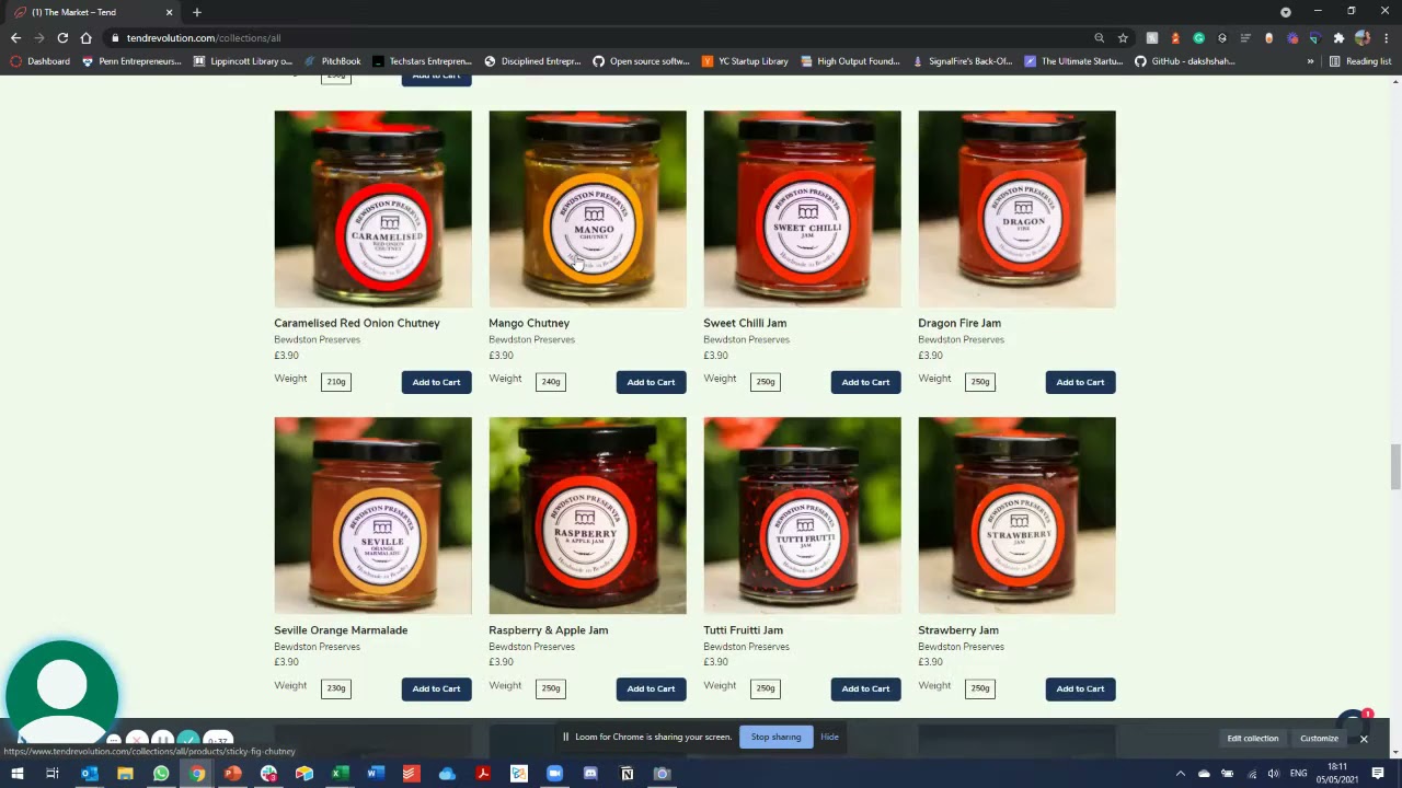 Tend product demo - Techstars London application 2021