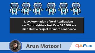Live Automation of Real Projects using Selenium Java (TC_LF_008 to 10)