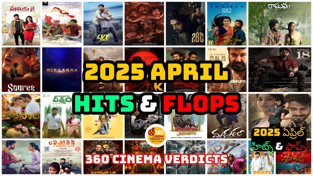 2025 April Month: Hits & Flops | Hits and Flops | Full Box Office Analysis! | 360 Cinema Verdicts