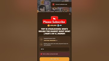 Top 10 Stablecoins: Who’s Ruling the Market Right Now? | Part 2 of 6 | MemeFi | MemeFi Video Code