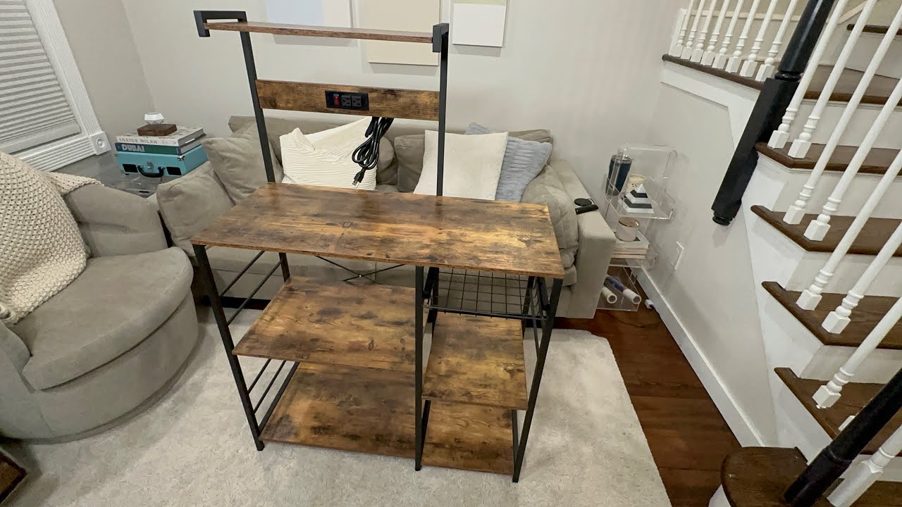 Unboxing & Assembling the SUPERJARE Kitchen Bakers Rack