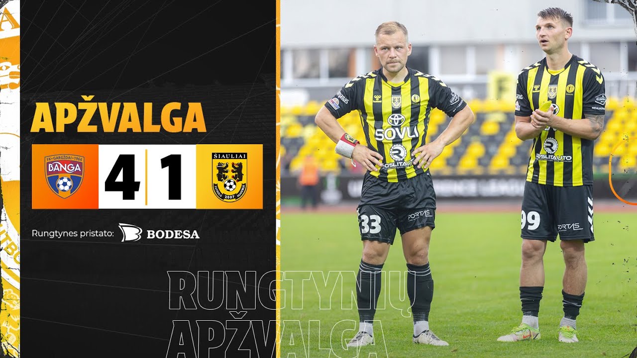 TOPsport A lyga (28 turas): FK „Banga“ 4:1 FA „Šiauliai“ (Rungtynių apžvalga)