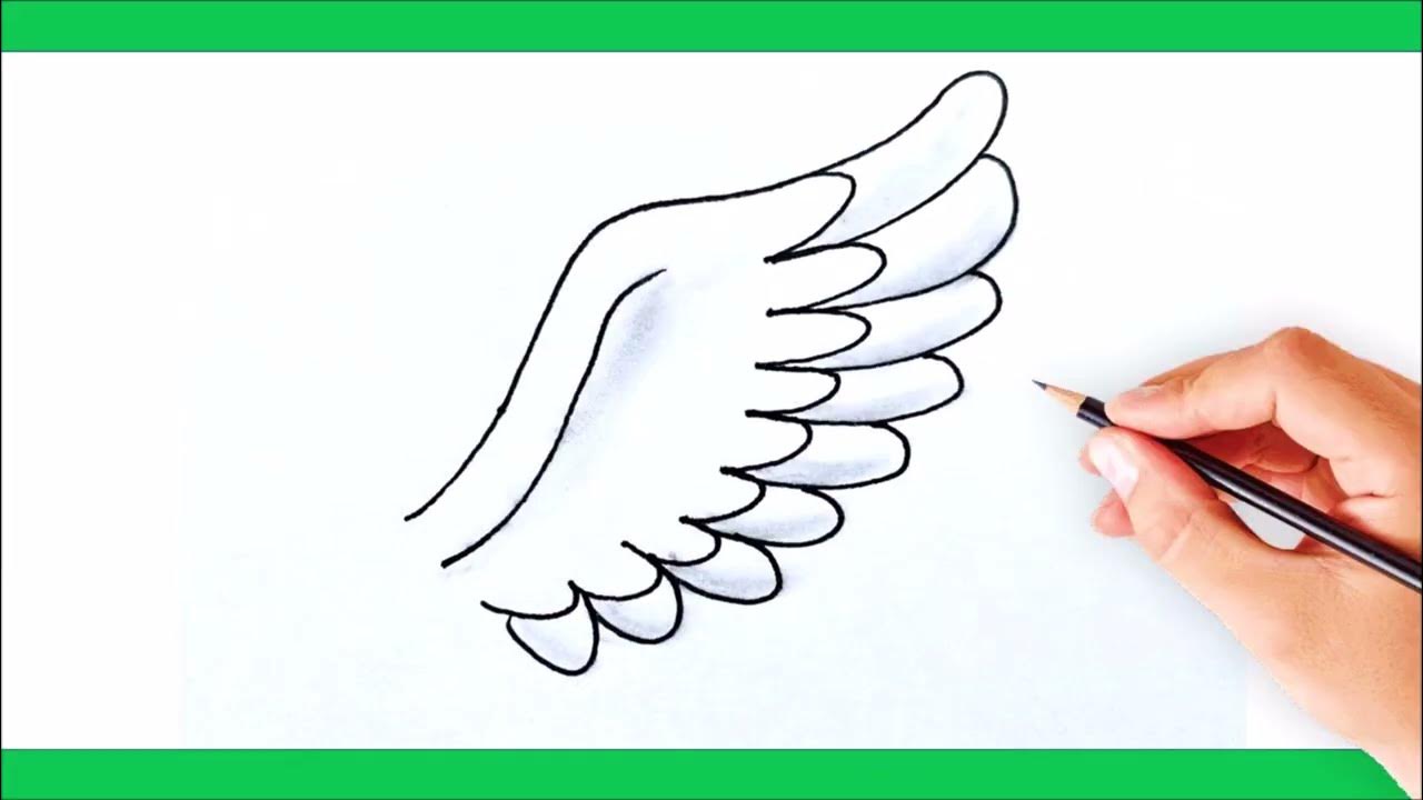 Wie man einen Flügel zeichnet - YouTube