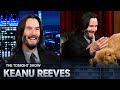 Keanu reeves plays pup quiz and reminisces on restaurant pranks he pulled on jimmy  tonight show