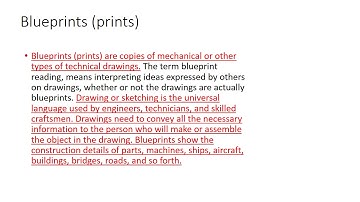Introduction to Blueprint Reading