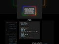 CSS Border Animation | CSS tips and tricks | #shorts #webdesign #html #css