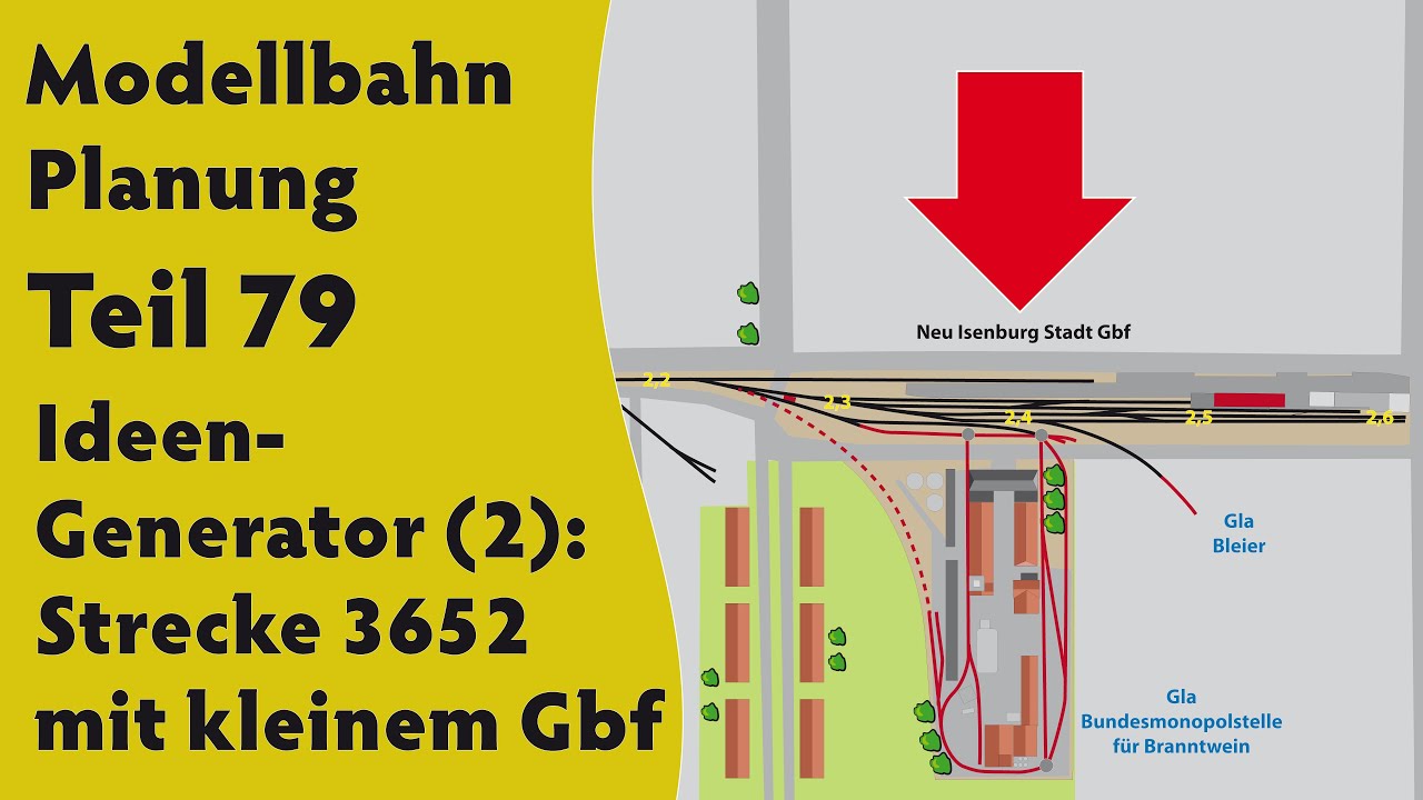 Update Modellbahn: Planung Teil 79 – Ideen-Generator (2): Strecke 3652 mit kleinem Gbf