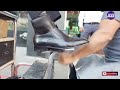 Shoeshine glossy aglumerated shoes good shine