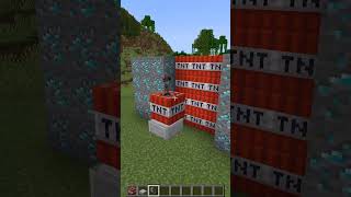 ¿PUEDES EVITAR EXPLOSIONES CON UN SOLO BLOQUE EN MINECRAFT? #minecraft #minecraftshorts #shorts