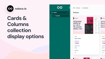 Cards & Columns display options for Noloco collection views