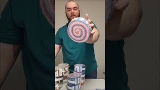 Riley Blake Designs Precuts; Jelly Rolls (Rolie Polies) and 3-yard cuts of widebacks. Box Opening.