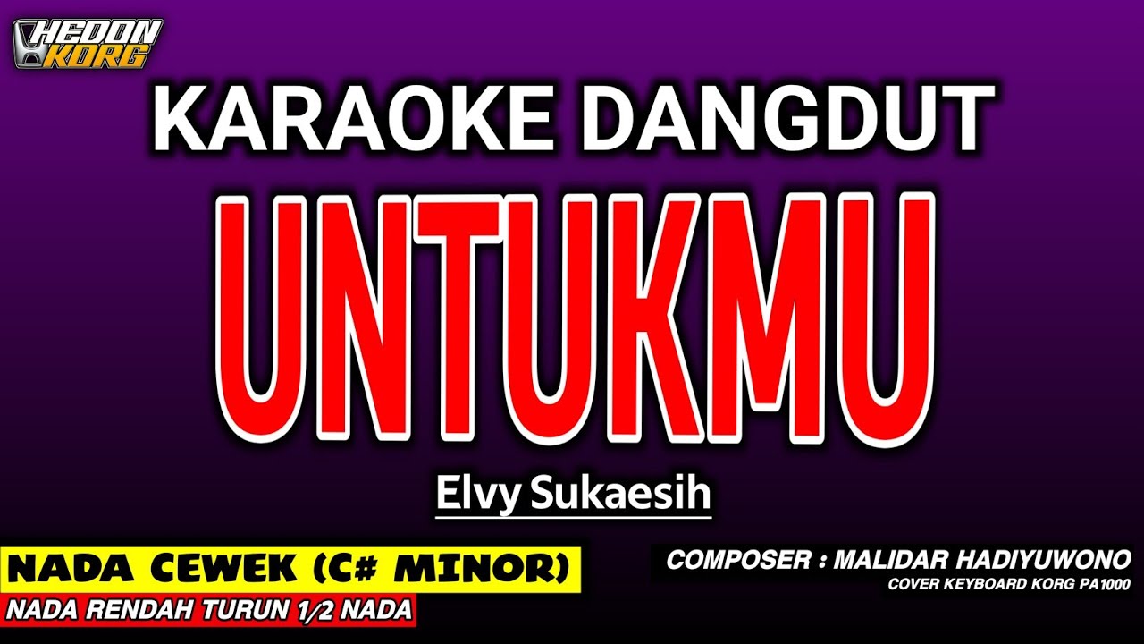 UNTUKMU KARAOKE DANGDUT - ELVY SUKAESIH