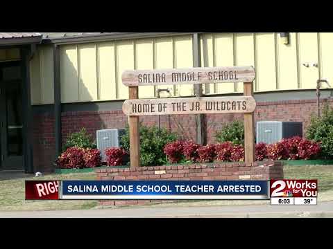 Salina middle school teacher arrested