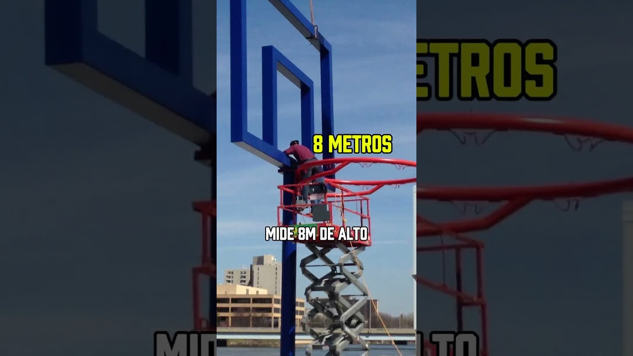 EL ARO MAS GRANDE DEL MUNDO!!! #nba #aro #rim #worlrecord #baloncesto #basketball
