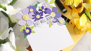 Creating A Get Well Card With Stitched Blooms