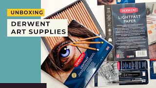 WE WON THE DERWENT LANDSCAPE ART CHALLENGE | Unboxing Derwent Lightfast Pencils and more