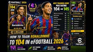 Ronaldinho Gaucho Best Training in eFootball 2026 | How to Reach 104–105 Rating