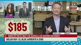 El dólar blue llegó a $185 y se acerca a su máximo histórico.