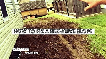 HOW TO FIX A NEGATIVE SLOPE | Basement Drainage Tips!