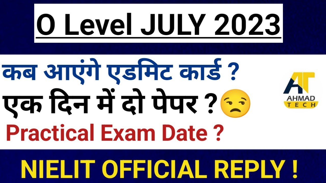O Level Admit Card July 2023 New Update YouTube O level admit card july 2023 new update youtube