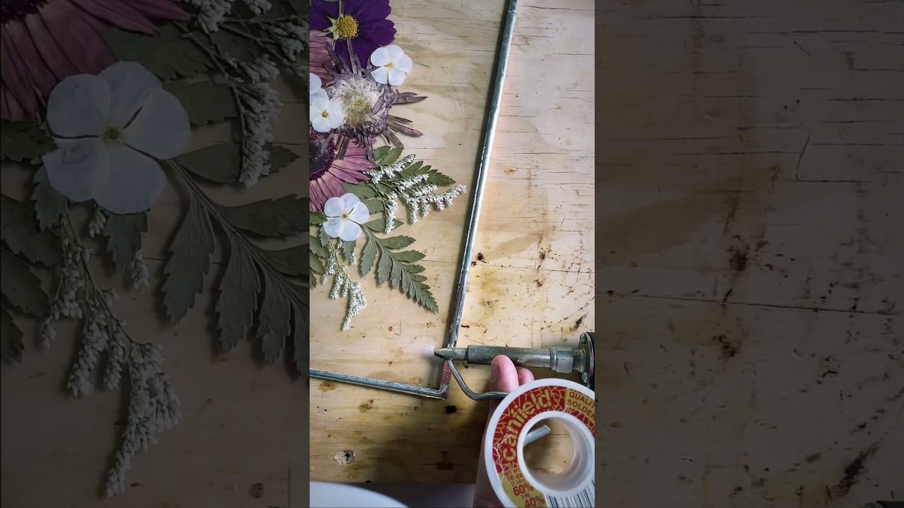 Soldering a pressed flower frame! Ask me your questions!