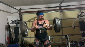 300 lbs Kroc Rows & 3 plate power curl