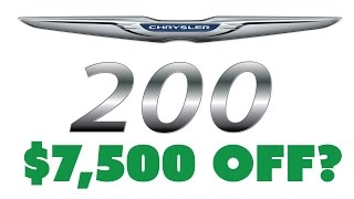 $7500 off Chrysler 200 in September