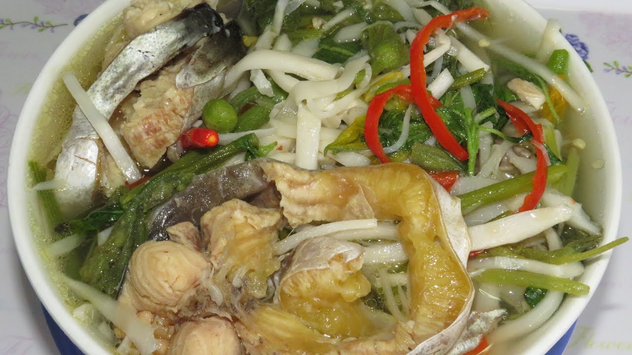 Cooking Khmer Food, Bamboo Shoot With Pumpkin Leaves Soup | Homemade