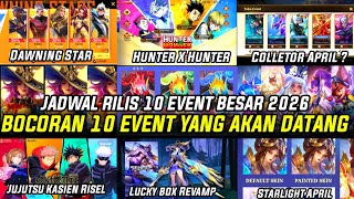 BOCORAN 10 EVENT MOBILE LEGENDS AKAN DATANG EVENT DAWNING STAR JUJUTSU KAISEN HUNTER X HUNTER RESALE