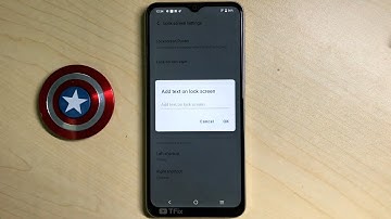 Add text on lock screen on Vivo Y16 Android 12