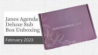 Janes Agenda Deluxe Subscription Box Unboxing | February 2023