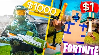 $1 Vs $1000 IRL FORTNITE Skins Budget Challenge