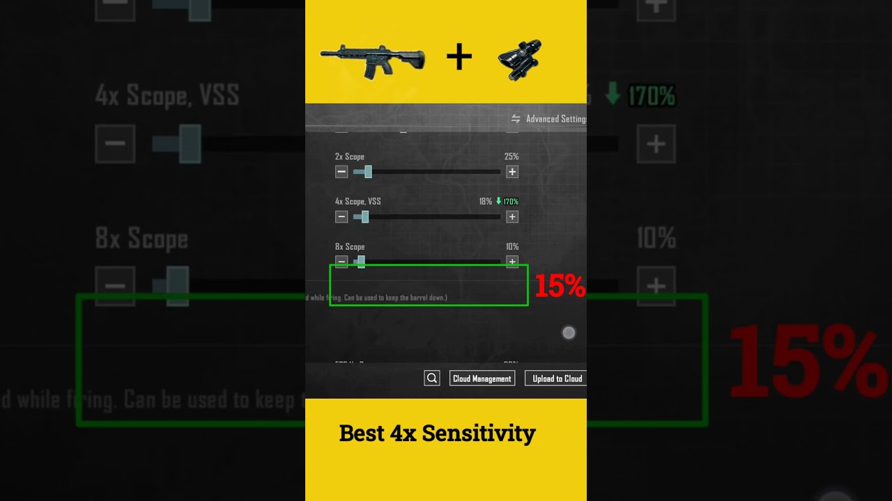  4X Zero Recoil Sensitivity 4x No Spray With Gyroscope Shorts