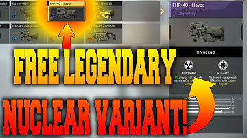 HOW TO UNLOCK "LEGENDARY FHR-40 HAVOC" - FREE "De-Atomizer Strike" VARIANT! (IW NUKE VARIANTS)