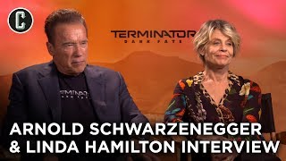 Terminator Dark Fate Arnold Schwarzenegger & Linda Hamilton Interview