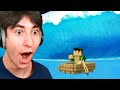 I fooled my friend with a tsunami in minecraft