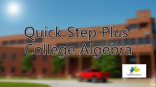 Quick Step Plus College Algebra