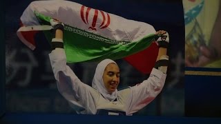 Iran hails first woman medallist