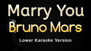 Marry You - Bruno Mars (Karaoke Songs With Lyrics - Lower Key)